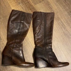 Italian leather boots